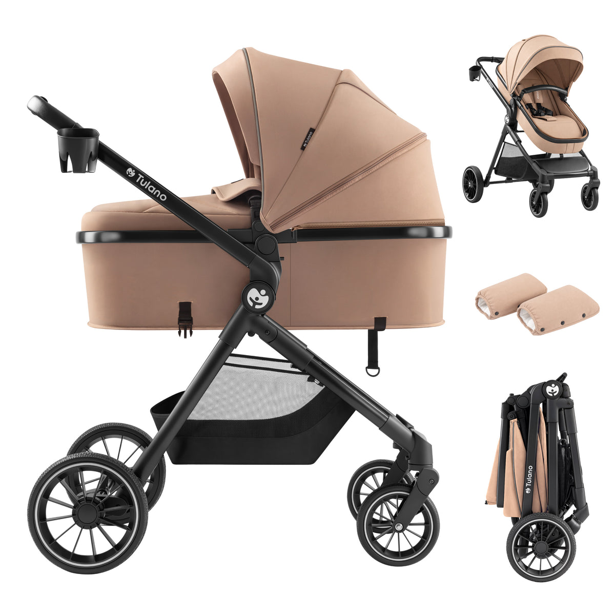 Kombikinderwagen 2-in-1 Toledo 35 Taupe
