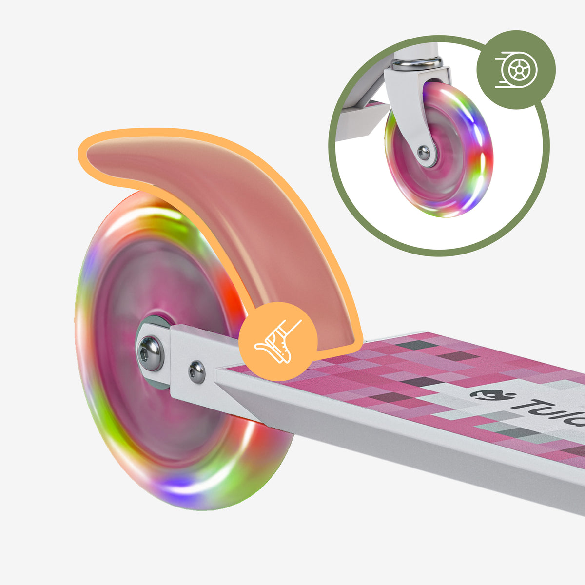 Tulano Zigzag 35 Pink Kinderroller 