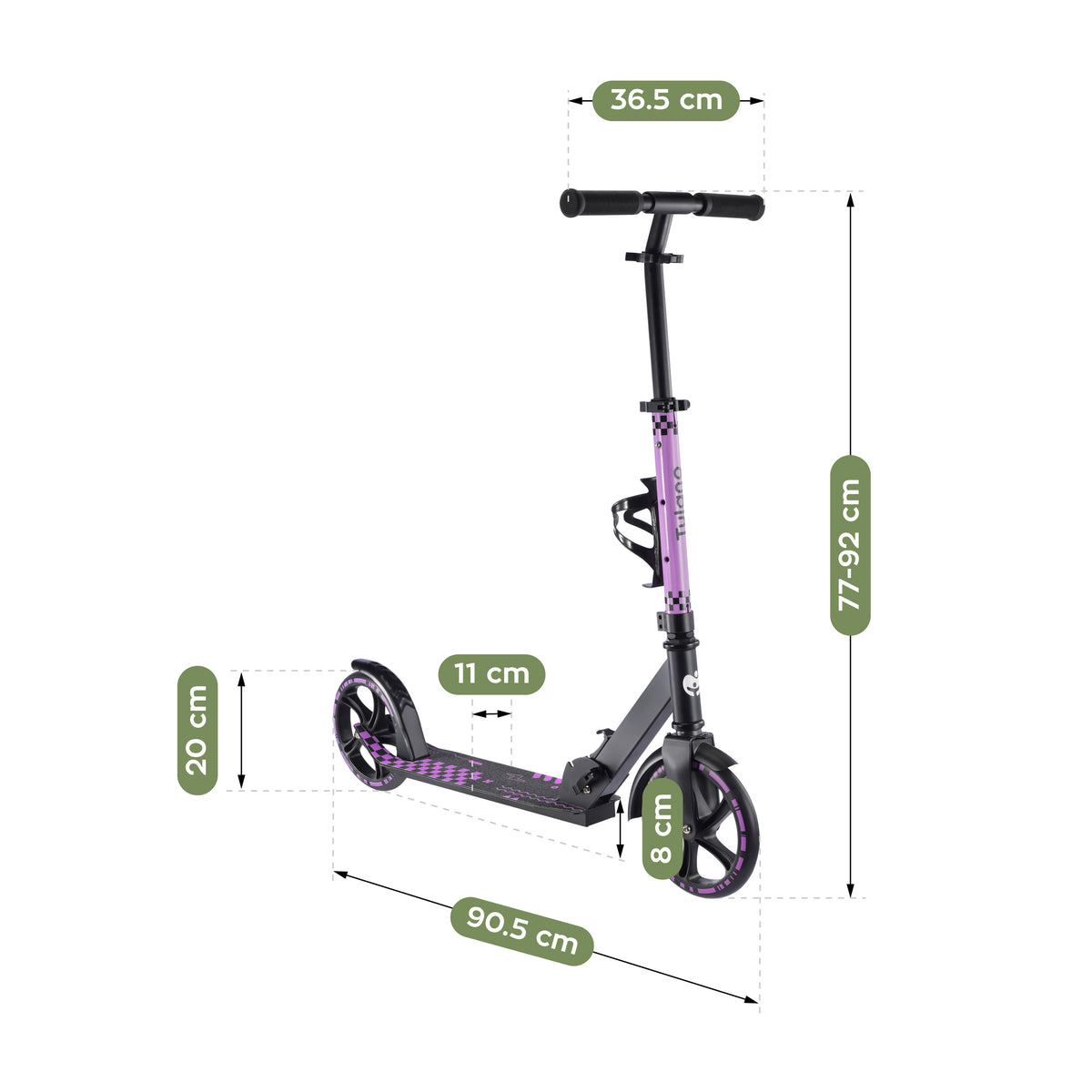 Kinderroller Tulano Zigzag 45 Pink