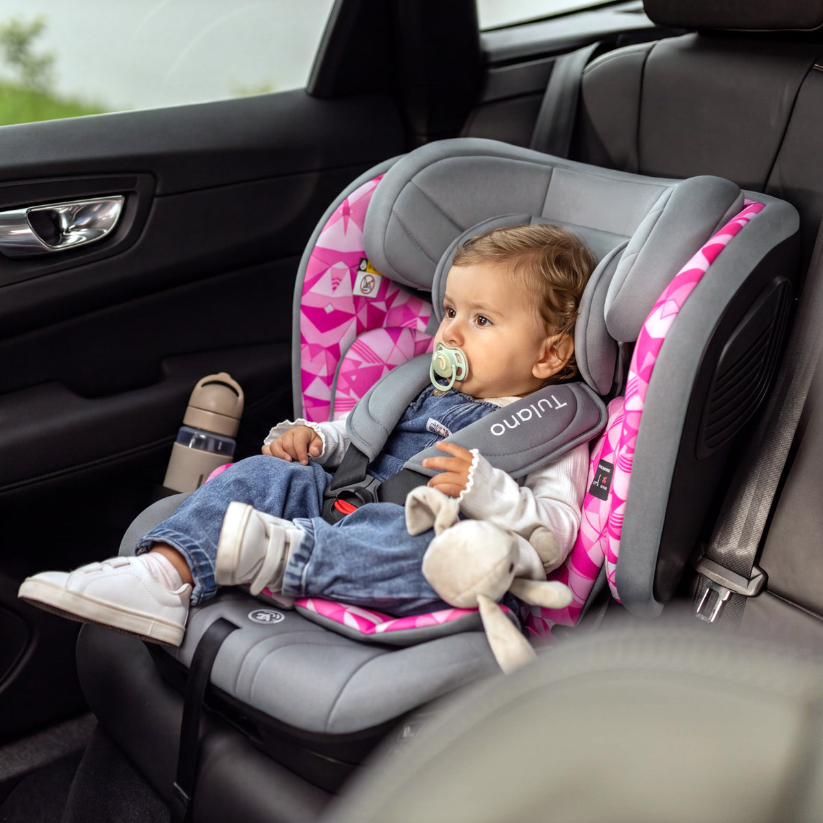 Kindersitz Tulano 76-105 cm Zooma 55 Grey-Pink